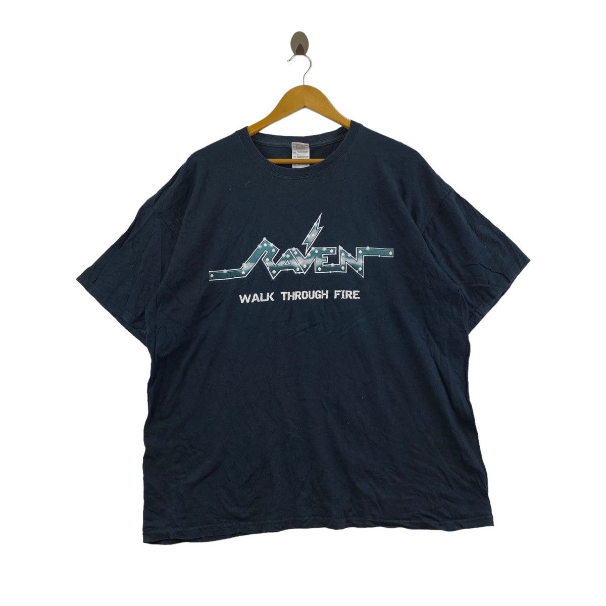 Other RAVEN Heavy Metal Band Walk Through Fire Print Oversize Size US XL / EU 56 / 4 - 1 Thumbnail
