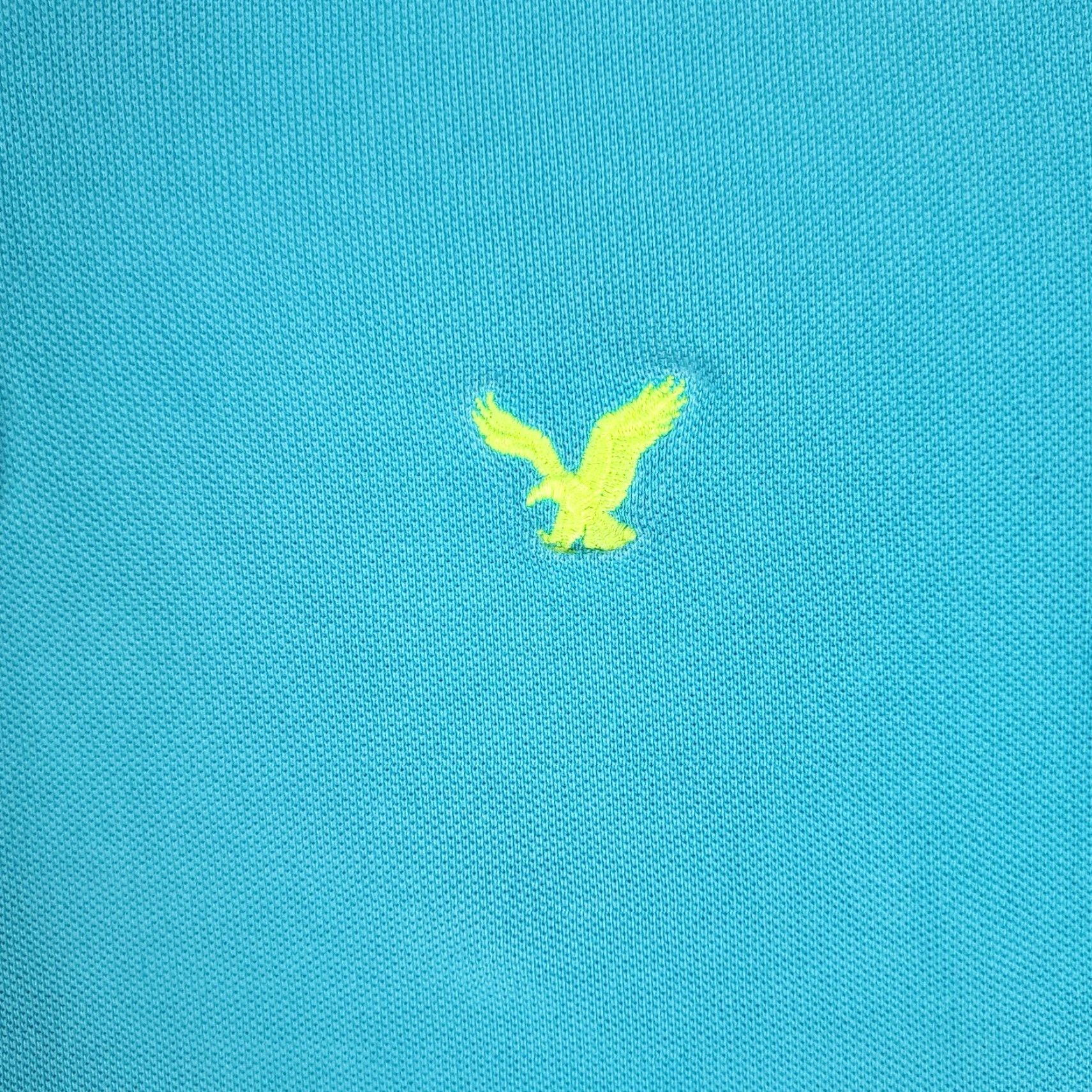 American Eagle Outfitters American Eagle Outfitters Shirt Polo Adult Medium Blue Short Sleeve Cotton Blend Mens Size US M / EU 48-50 / 2 - 2 Thumbnail