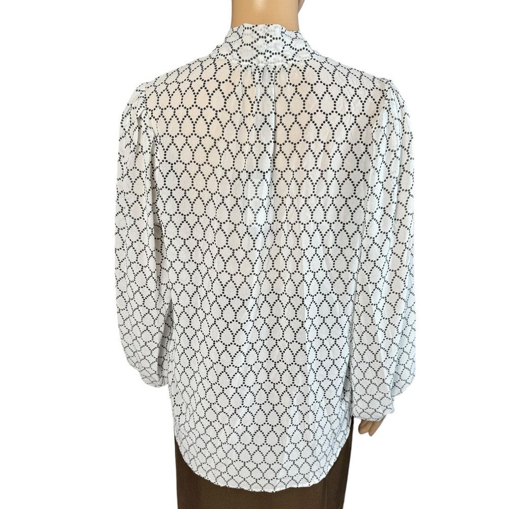 Adrianna Papell NWT New $79 Adrianna Papell Chiffon Long Sleeve Neck Tie Bl Size S / US 4 / IT 40 - 4 Thumbnail