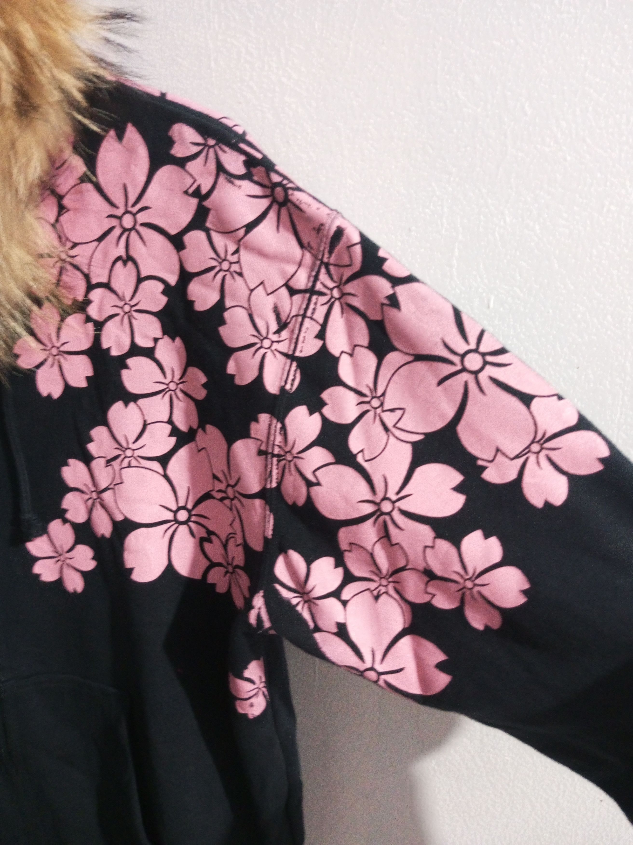 Japanese Brand Vintage japan sakura tattos fur hoodie Size US L / EU 52-54 / 3 - 2 Thumbnail