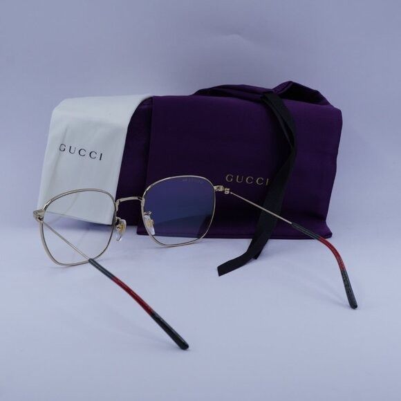 Gucci Gucci GG0681S 001 Sunglasses Gold Square Frame Size ONE SIZE - 10 Thumbnail