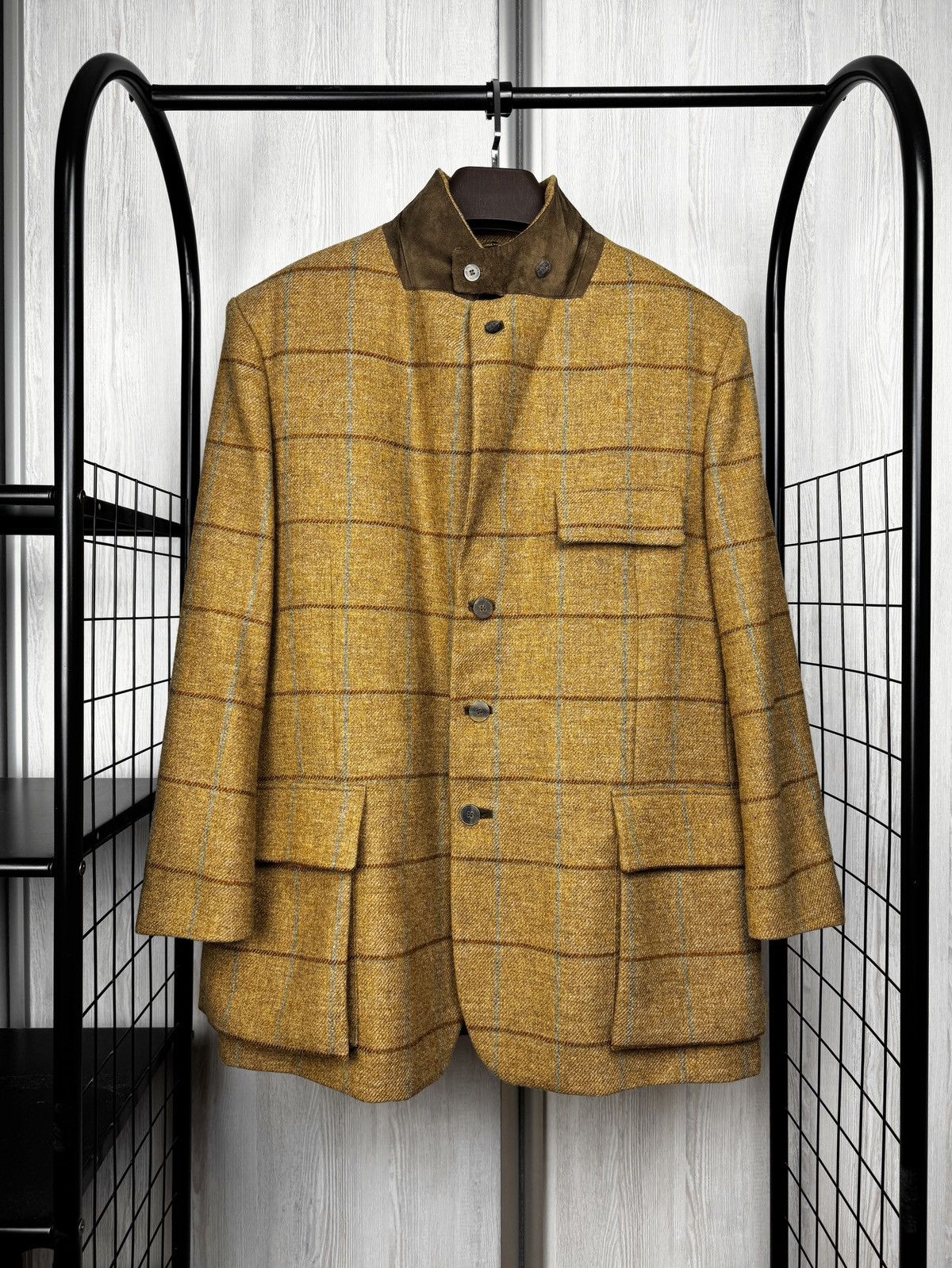 Holland & Holland Holland & Holland checkered tweed hunting blazer jacket 58 Size US XXL / EU 58 / 5 - 12 Thumbnail