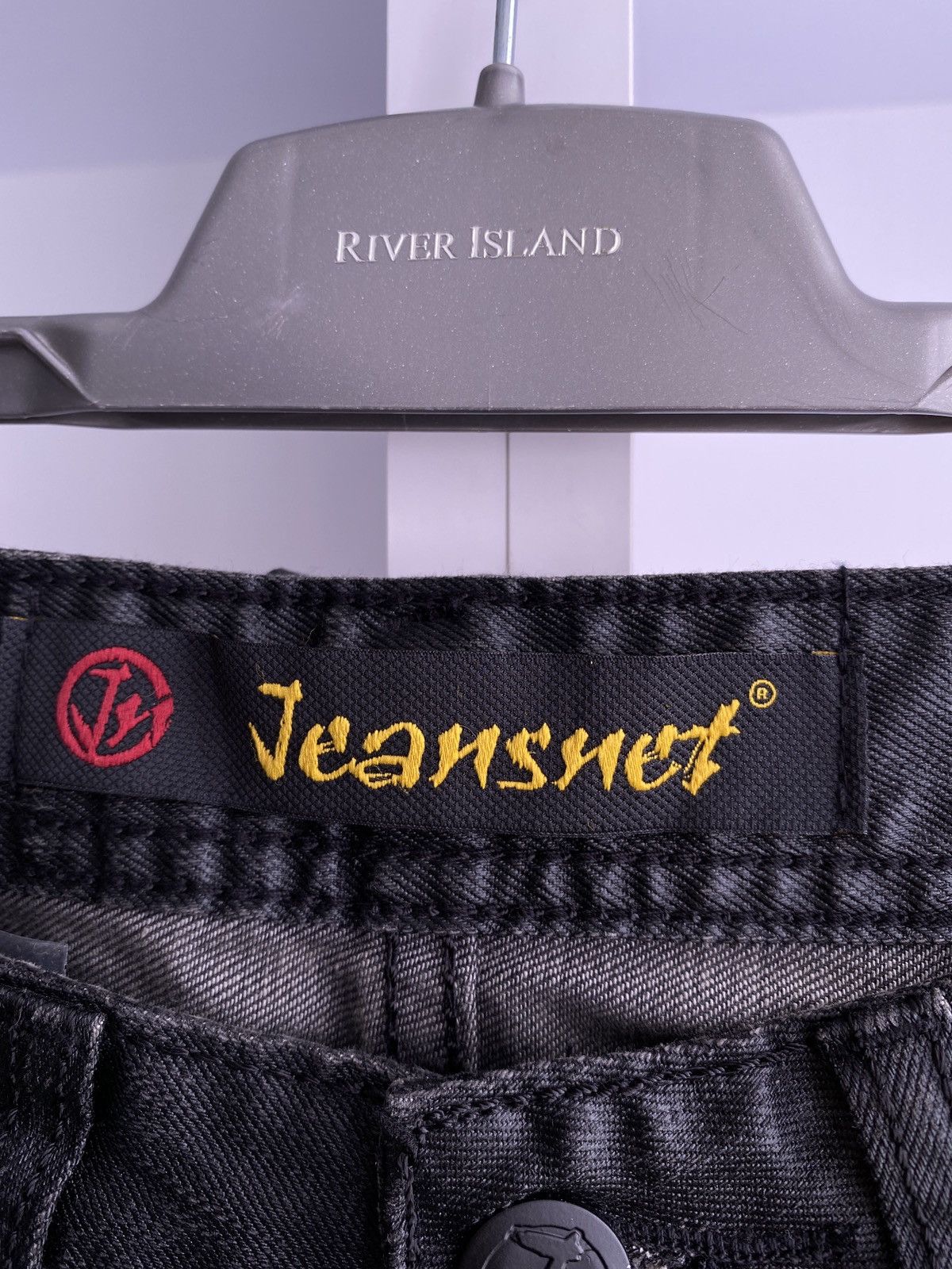 Designer × Vintage Jeansnet pants with suspenders Size US 30 / EU 46 - 4 Thumbnail