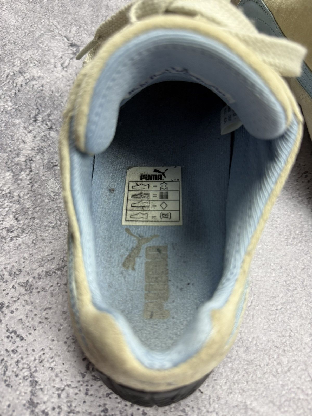 Puma Vintage Y2K Puma Speedcat Low Top Suede Beige/Blue Sneakers Size US 7 / IT 37 - 14 Thumbnail