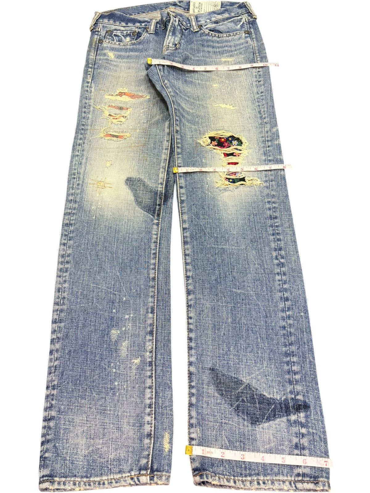 Ksubi Vintage Antgauge Bleached Patched Distressed Jeans Size 30" / US 8 / IT 44 - 8 Thumbnail