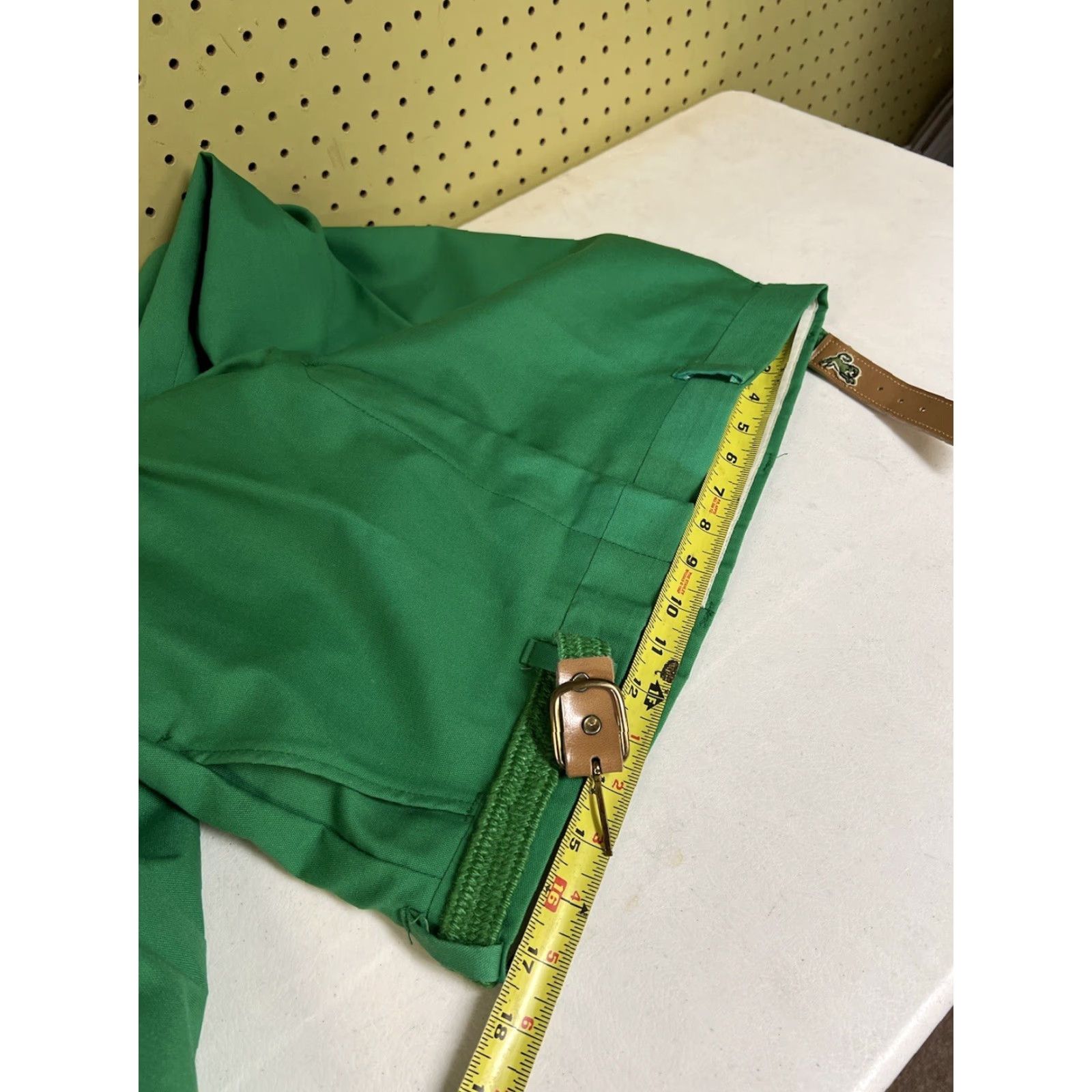 Vintage VINTAGE Garan Pants Slacks Belt 34x32 Straight Men Green 34x32 Polyester Blend Belted Casual Size US 34 / EU 50 - 6 Thumbnail