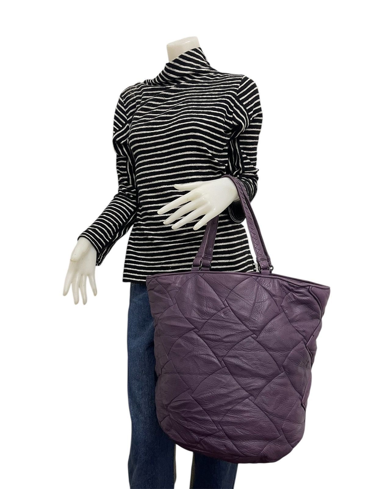 Bottega Veneta Purple Bottega Veneta Soft Nappa leather handbag Size ONE SIZE - 9 Thumbnail