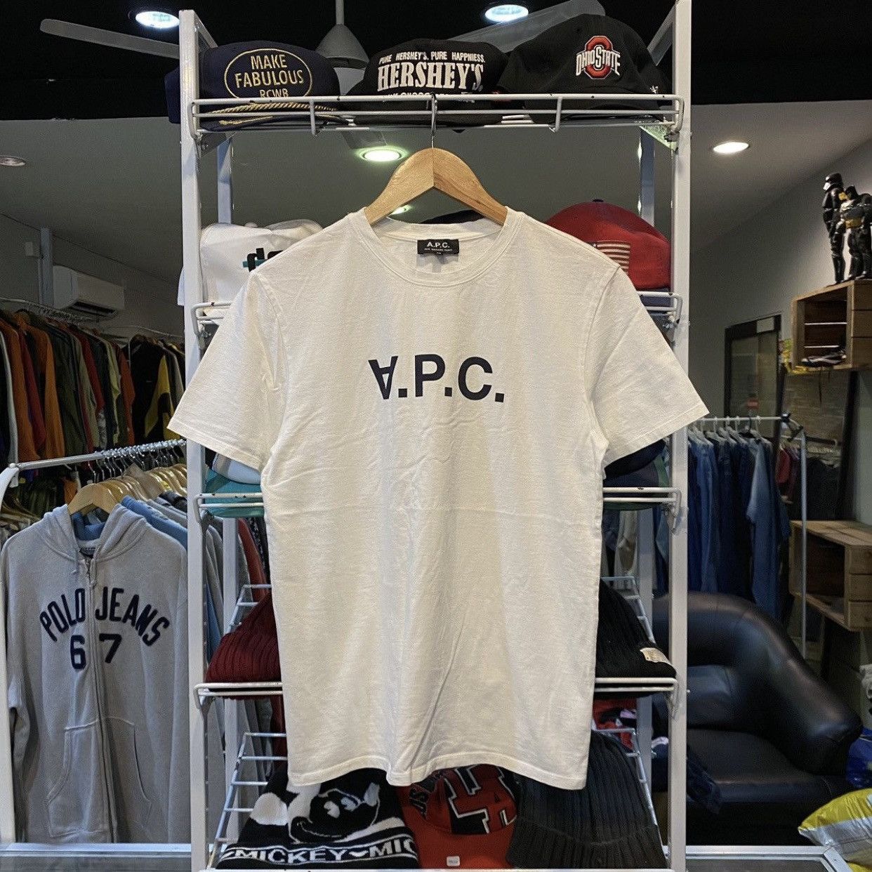 A.P.C. APC V.P.C Logo T-Shirt Medium Size US M / EU 48-50 / 2 - 1 Thumbnail