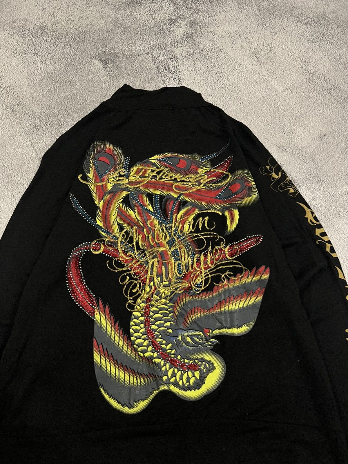 Ed Hardy Vintage Y2k Ed Hardy Roses 🌹 Zip Sweatshirt 00’s Size S / US 4 / IT 40 - 7 Thumbnail