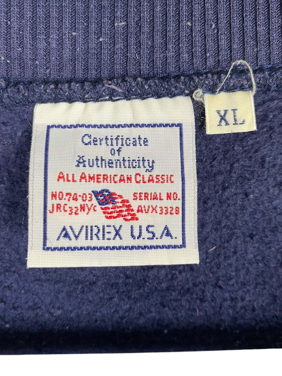 Avirex × Vintage Vintage Avirex Big Logo Printed Sweatshirt Crewneck Purple Size US XL / EU 56 / 4 - 8 Thumbnail