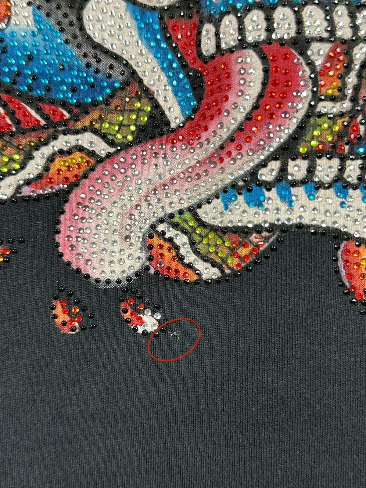 Ed Hardy Vintage Ed Hardy Rhinestones Skull Eagle Snake Black T-Shirt Size US M / EU 48-50 / 2 - 13 Thumbnail