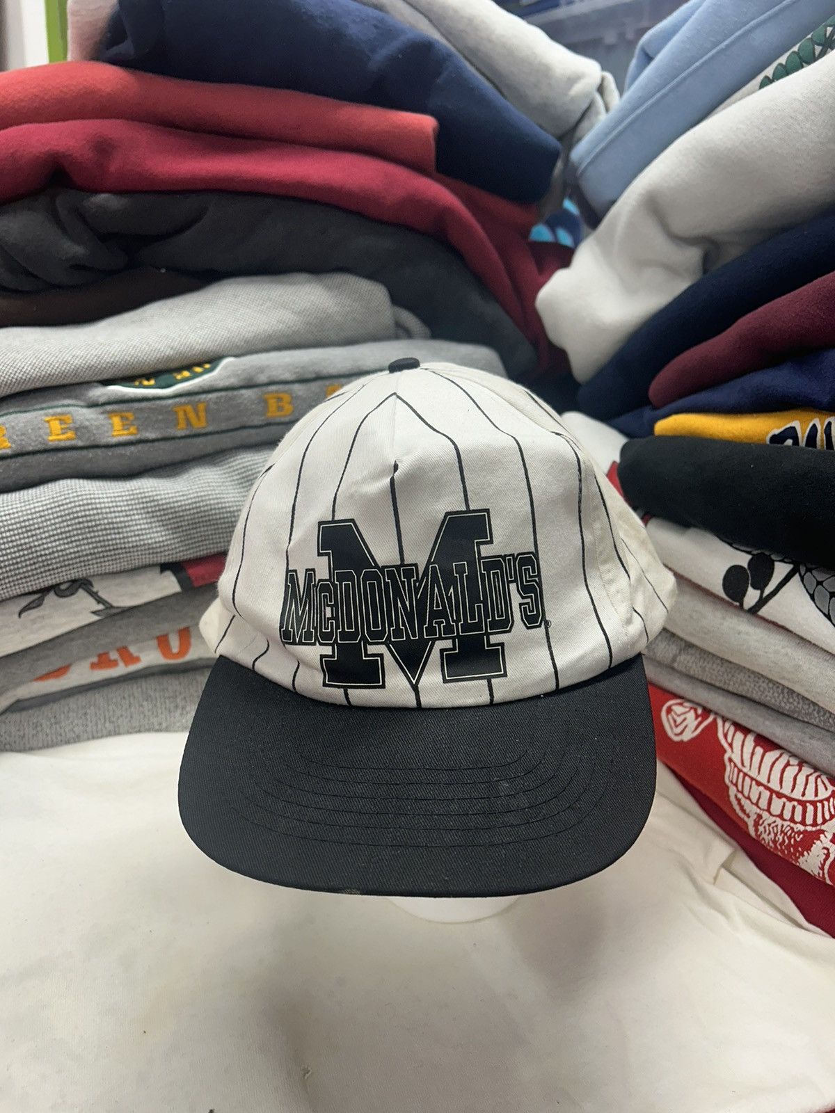 Vintage Crazy Vintage 90s Mcdonalds Grunge Trucker Snapback Hat Size ONE SIZE - 1 Thumbnail