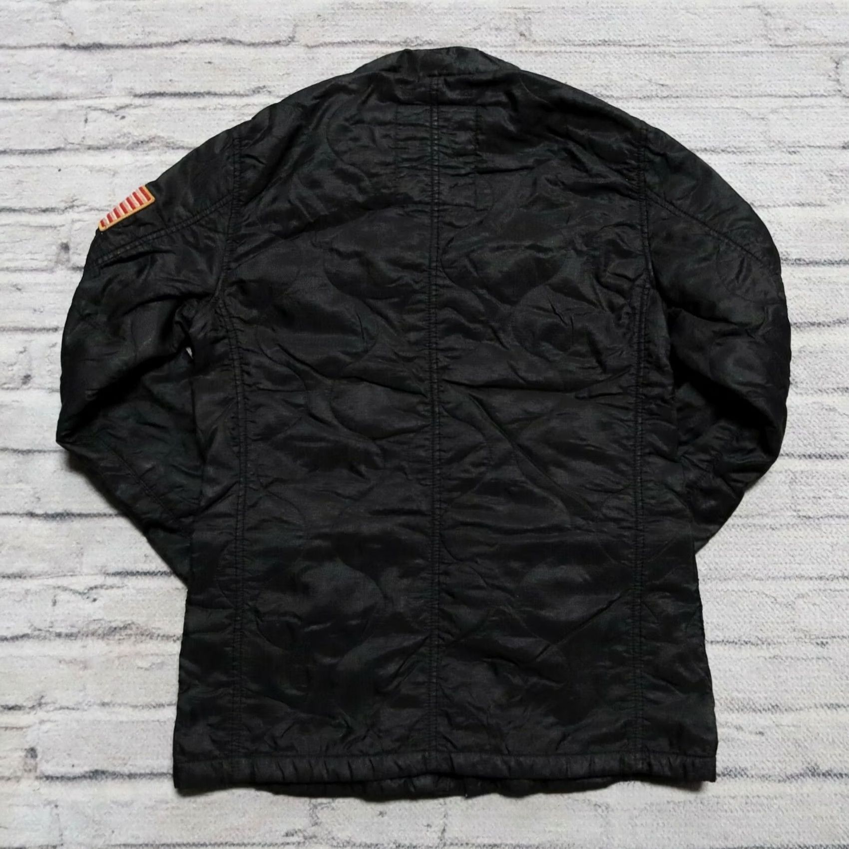 Vintage Denim & Supply Ralph Lauren M-65 Jacket Men S Black Nylon Shirt Size US S / EU 44-46 / 1 - 7 Thumbnail