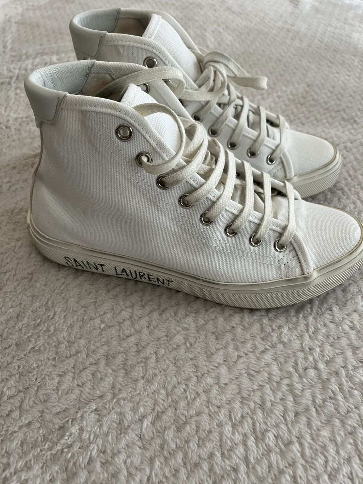 Yves Saint Laurent Saint Laurent Malibu high-top sneakers Size US 5 / IT 35 - 3 Thumbnail