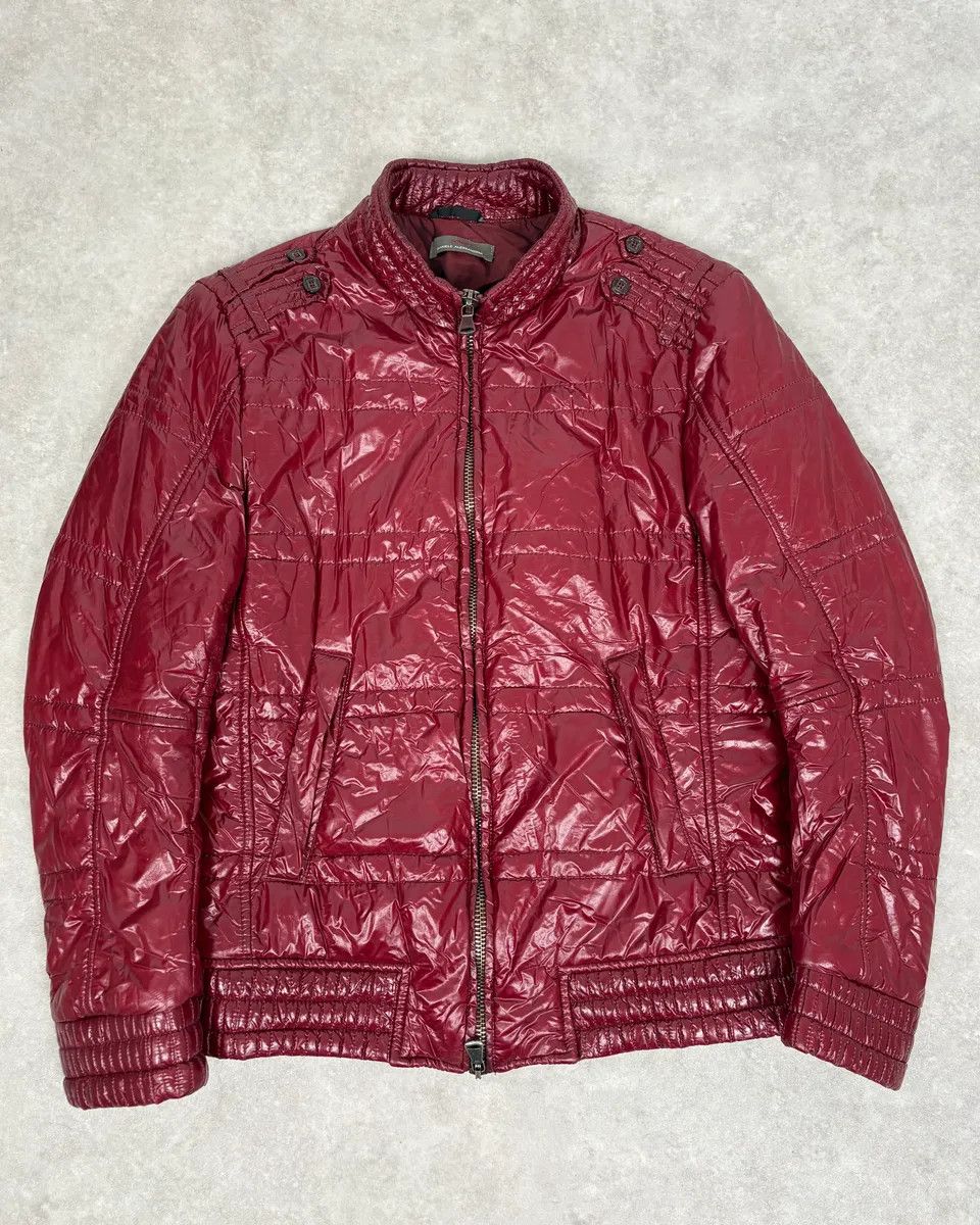 Daniele Alessandrini 2000s Daniele Alessandrini Bordeaux Patent British Puffer Jacket Size US S / EU 44-46 / 1 - 1 Thumbnail
