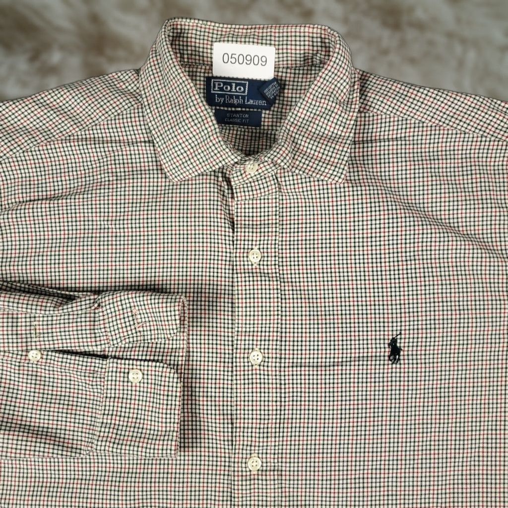 Ralph Lauren Ralph Lauren Shirt Mens XL Red Green Check Pony Button-Up Long Sleeve Size US XL / EU 56 / 4 - 1 Thumbnail