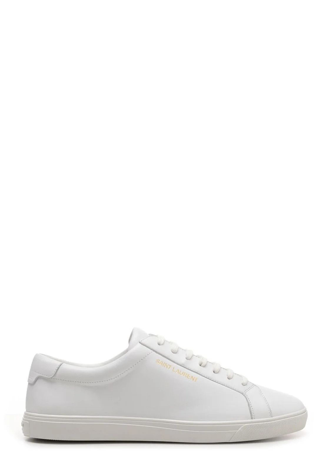 Saint Laurent Andy Lace-Up Sneakers in white