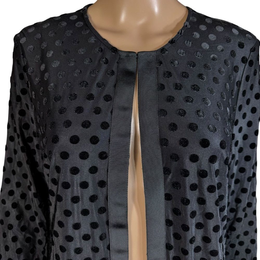 Karl Lagerfeld NWT New $138 Karl Lagerfeld Polka Dot Open Front Black Card Size S / US 4 / IT 40 - 2 Thumbnail