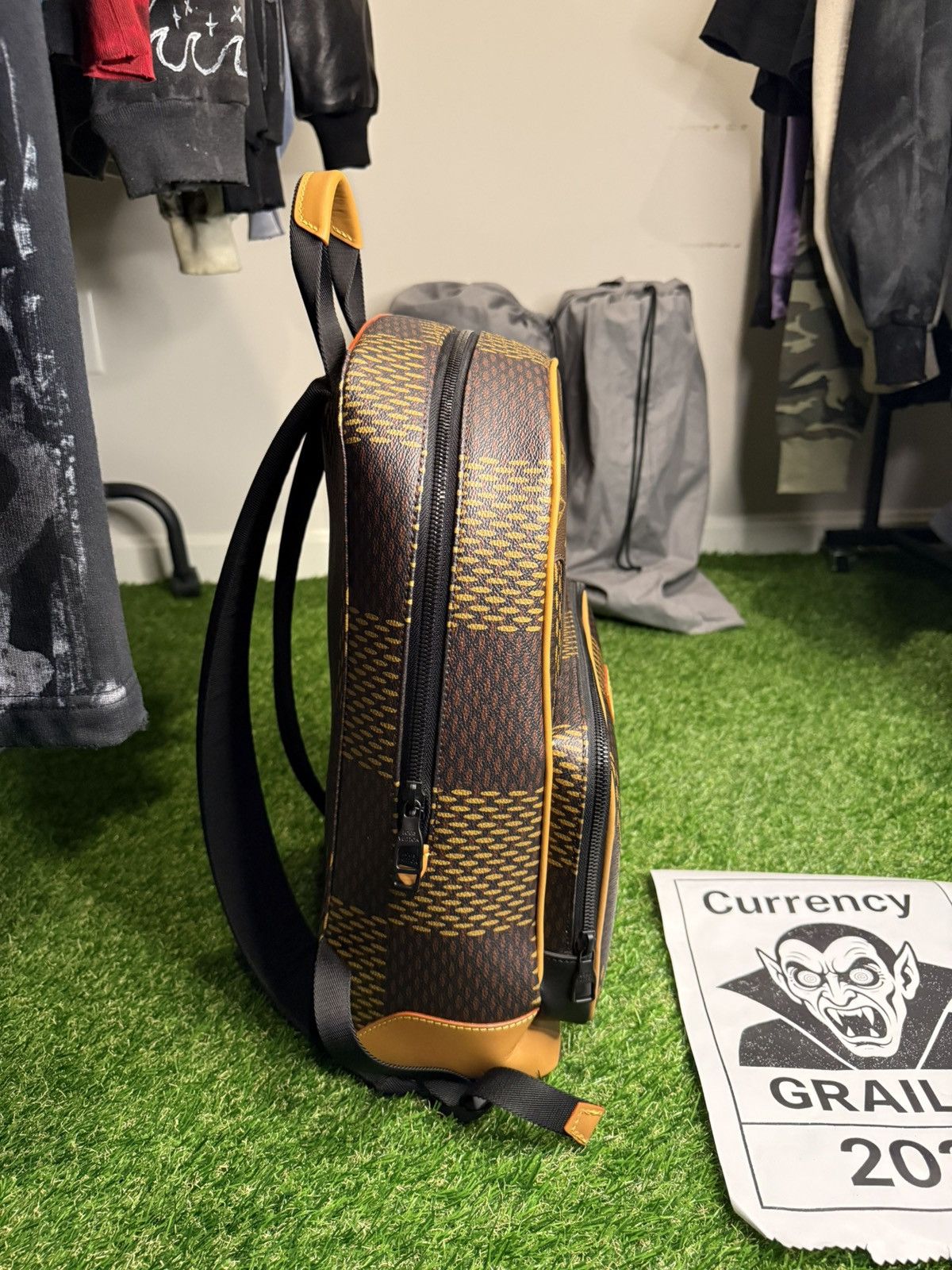 Louis Vuitton × Nigo GRAIL 🦄📜 Louis Vuitton X Nigo Damier Wave Campus Backpack Size ONE SIZE - 11 Thumbnail