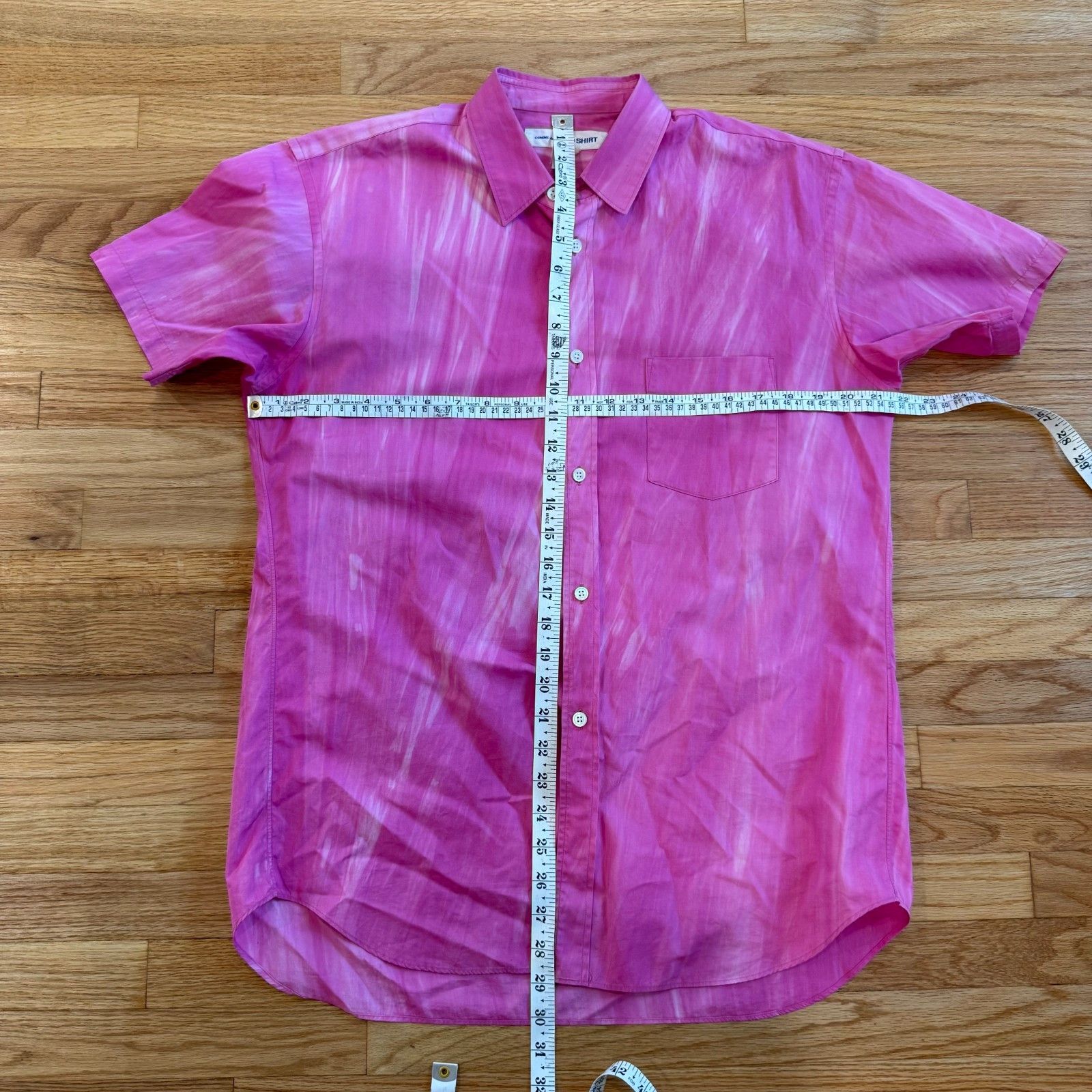 Comme des Garcons Comme Des Garcons Shirt S24009 Pink Tye Dye Button Up Size US M / EU 48-50 / 2 - 4 Thumbnail