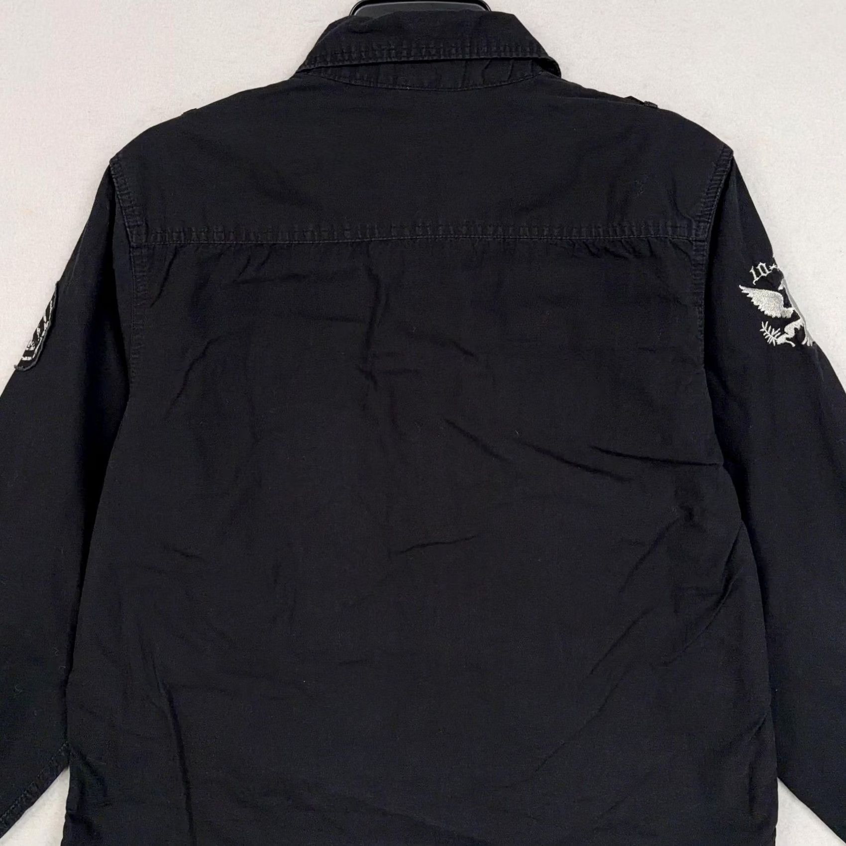 Vintage VINTAGE MMA Elite Shirt Mens L Black Military Patches Tactical Utility Street Y2K Size US L / EU 52-54 / 3 - 7 Thumbnail
