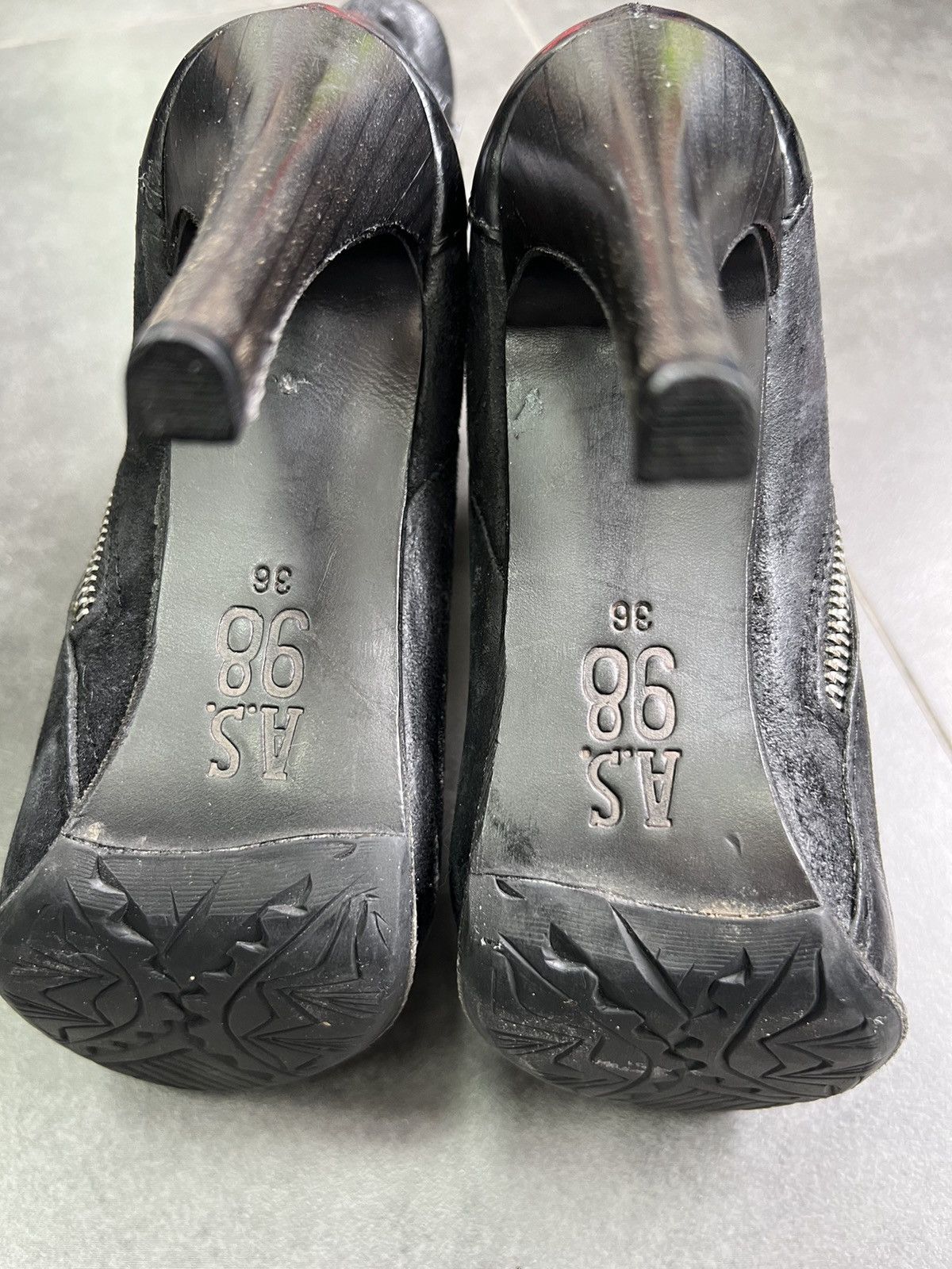 A.S.98 × Leather A.S.98 Avantgarde ankle Leather Boots Size 36 Size US 6 / IT 36 - 5 Thumbnail