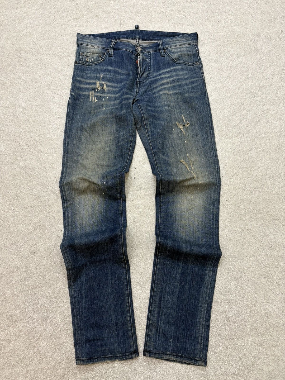 Dsquared2 2000s Dsquared distressed denim pants y2k style Size US 31 - 1 Thumbnail