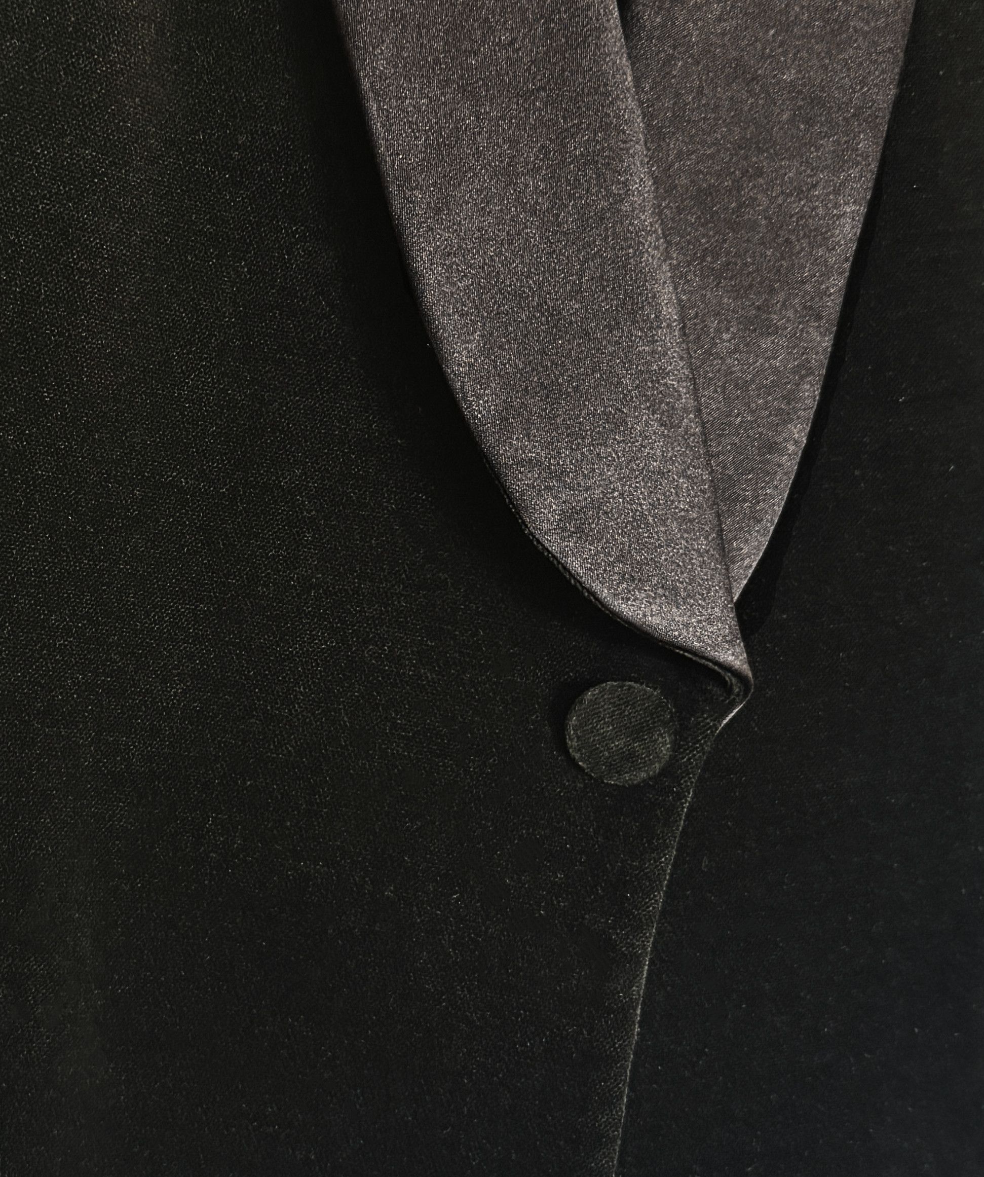 Gucci Gucci Black Velvet Single Breasted Jacket Size 46R - 3 Thumbnail