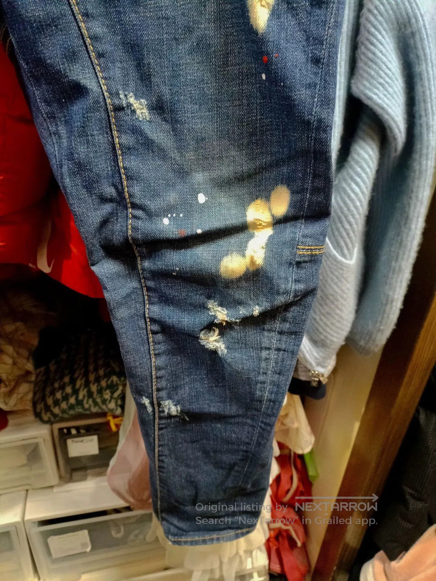 Dsquared2 Dsquared2 Tidy Biker Jeans. Size US 32 / EU 48 - 6 Thumbnail