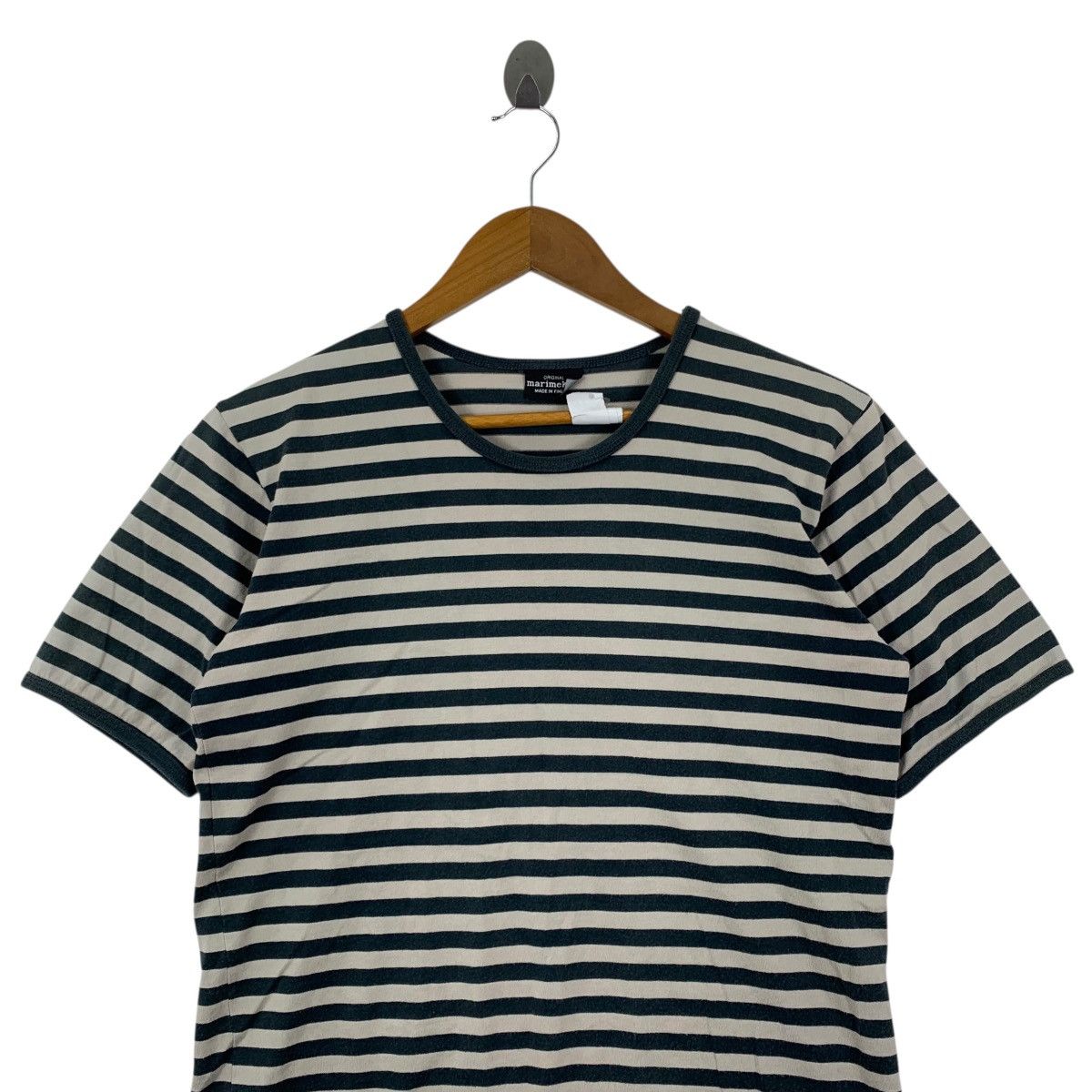 Marimekko MARIMEKKO Finland Brand Stripes Plain Short Sleeve Tshirt Size US S / EU 44-46 / 1 - 2 Thumbnail