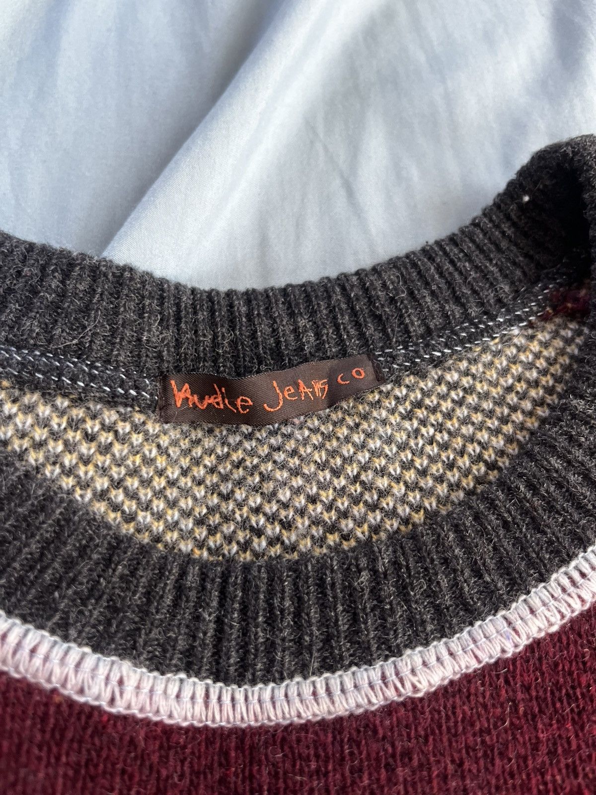 Nudie Jeans × Vintage Vintage Nudie Jeans Sweater Size US L / EU 52-54 / 3 - 3 Thumbnail