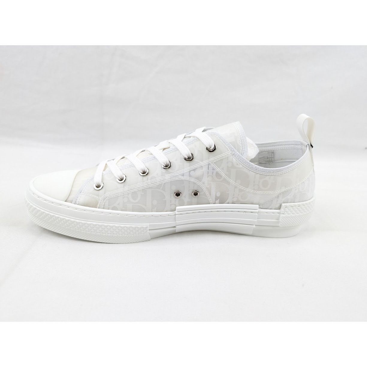 Dior o1rshd1 B23 Low-Top Sneakers Oblique Transparency in White Size US 12.5 / EU 45-46 - 7 Thumbnail