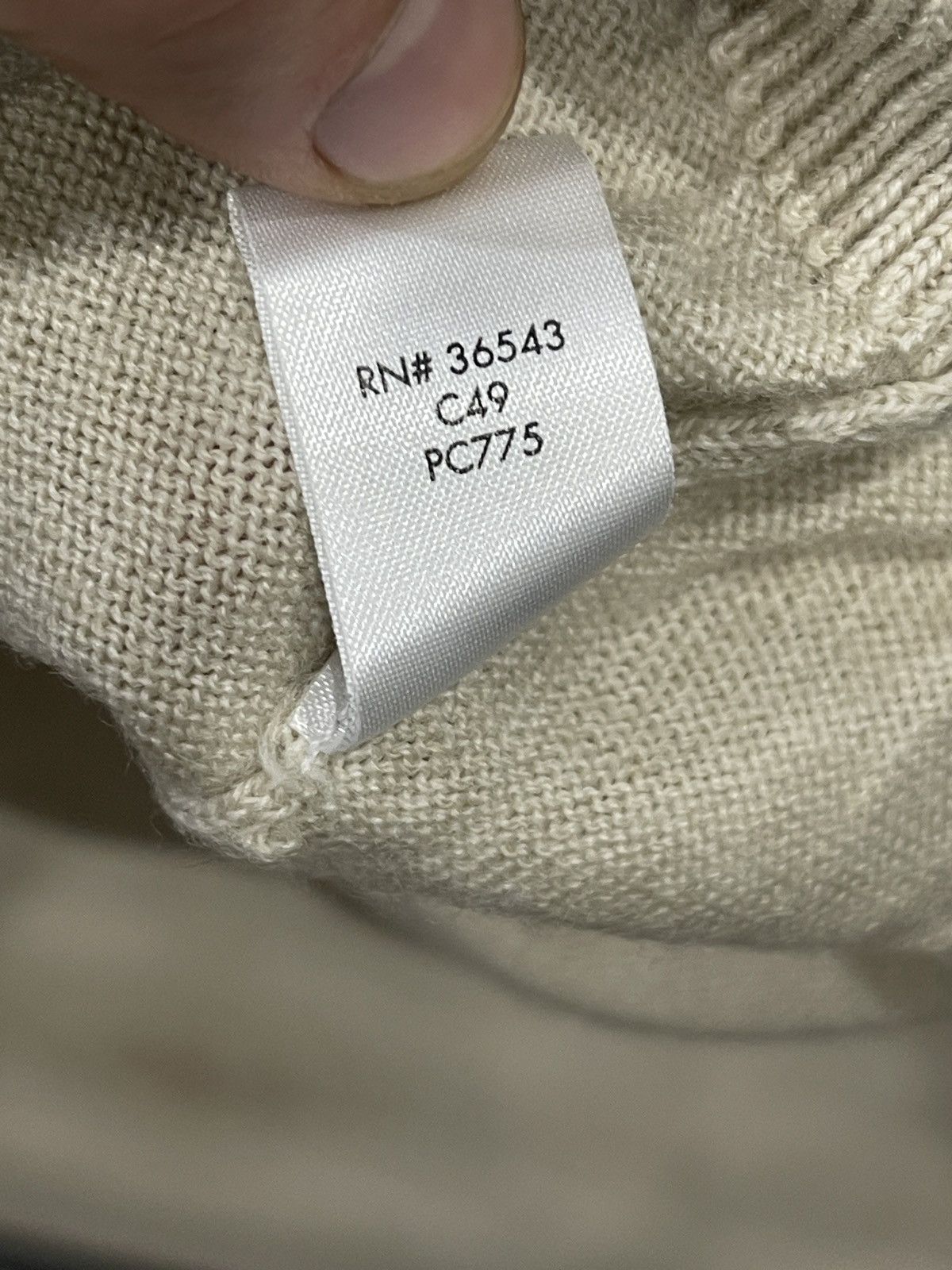 Calvin Klein Light beige wool sweater calvin klein jumper m Size US M / EU 48-50 / 2 - 16 Thumbnail