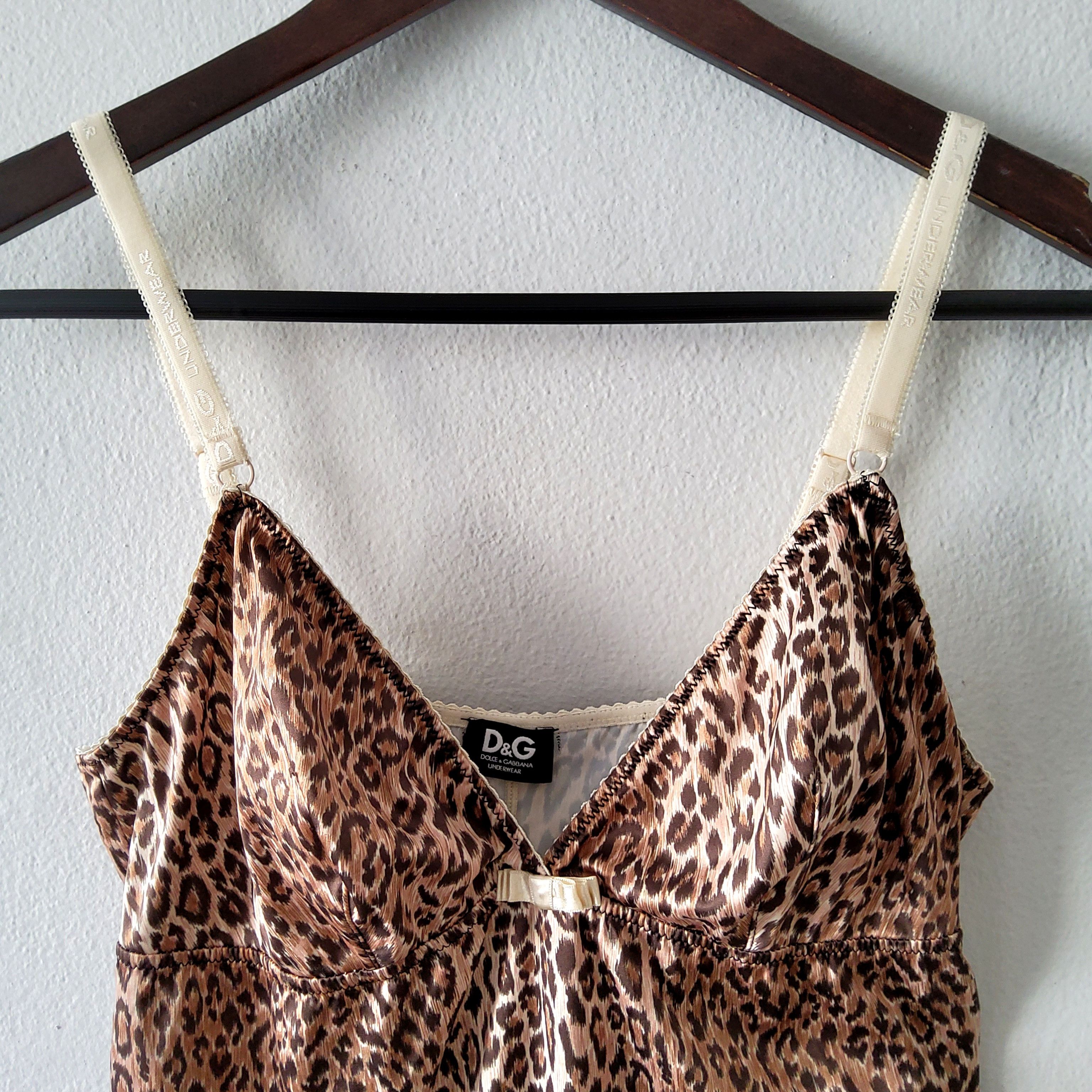 Dolce & Gabbana Dolce & Gabbana vintage y2k animal print lingerie slip dress Size L / US 10 / IT 46 - 3 Thumbnail