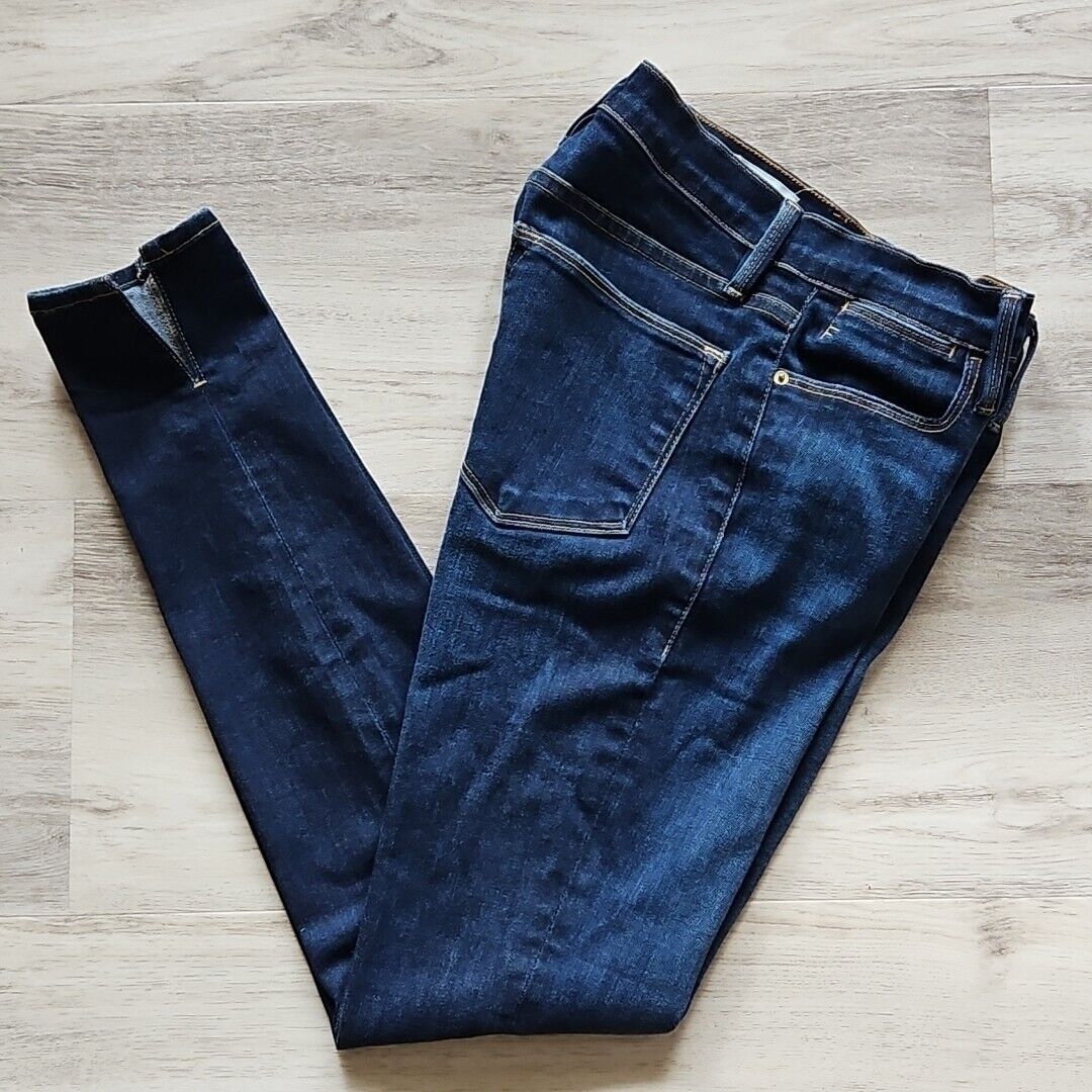 Frame Frame Jeans Women 25 Le High Skinny Split Hem Mid Rise Blue Size 25" / US 0 / IT 36 - 1 Thumbnail