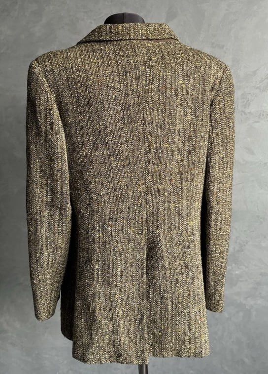Burberry Vintage Burberry Women’s Tweed Oversized Blazer Jacket Size M / US 6-8 / IT 42-44 - 7 Thumbnail