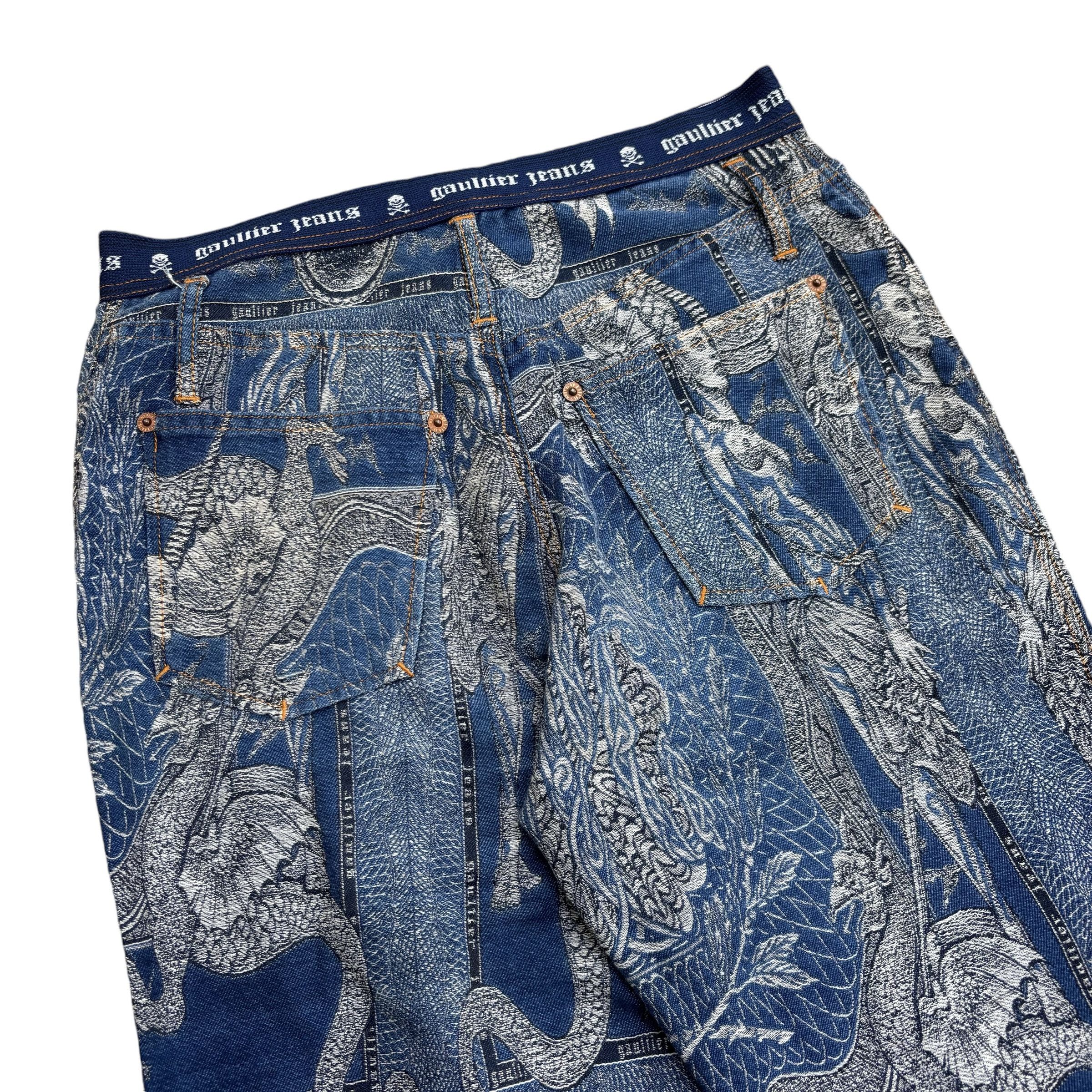 Jean Paul Gaultier FW 95 Jean Paul Gaultier Dragon Tattoo Pants Size US 28 / EU 44 - 13 Thumbnail