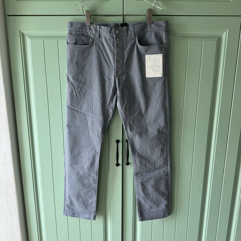 Dior Dior Gray Slim Fit Casual Trousers - dmc Size 33" - 1 Thumbnail