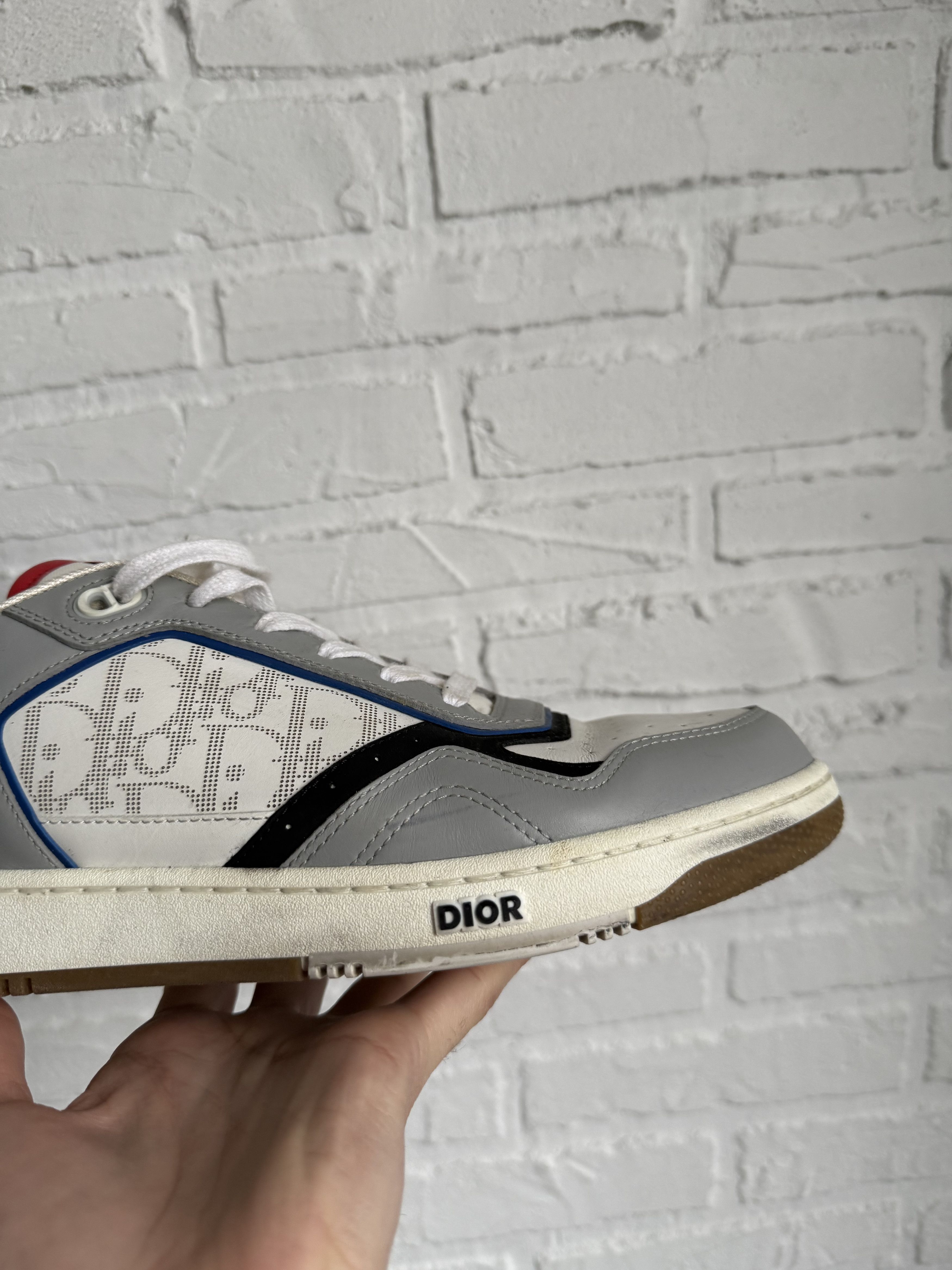 Dior Dior B27 white gray low sneakers Size US 11 / EU 44 - 6 Thumbnail