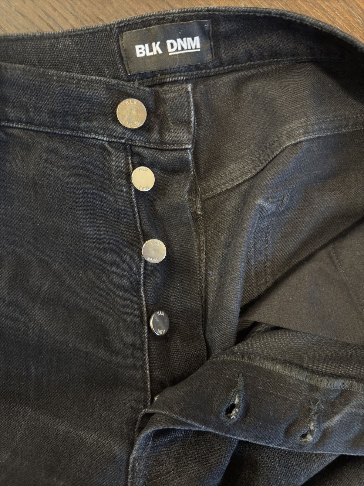 Blk Dnm BLK DNM 21 Hill Black Jeans 32 X 34 in Straight Fit $255 Size US 31 - 5 Thumbnail