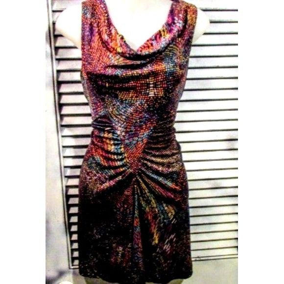 Trina Turk Trina Turk sz 2 Rouched Cowlneck Dress Size XS / US 0-2 / IT 36-38 - 1 Thumbnail