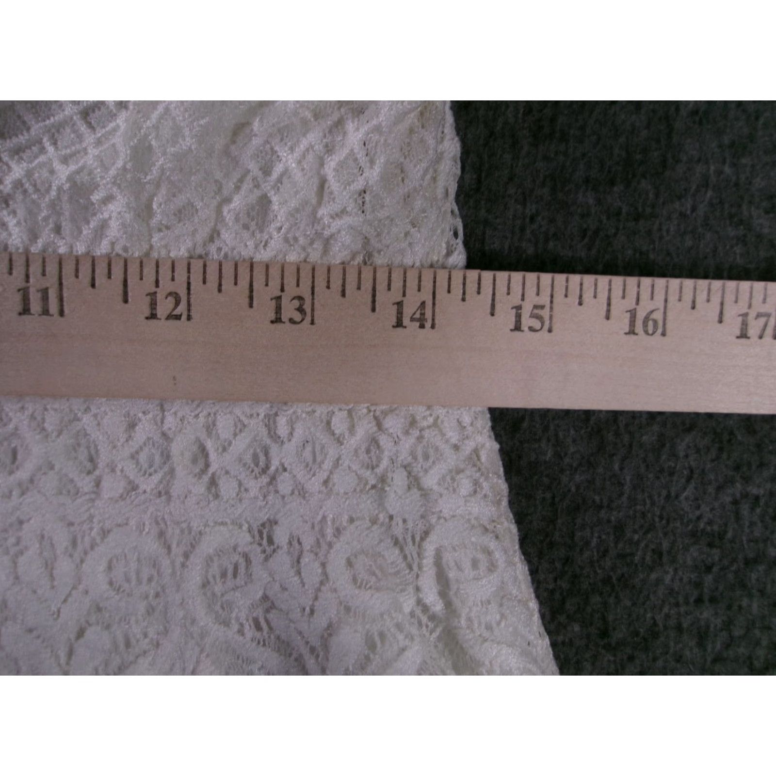 Vintage Pinky White Lace Sleeveless Sheath Dress L Womens Party Cocktail Lined Nylon/Spandex/Polyester Summer 35 in Scoop Neck Lace Pattern Size L / US 10 / IT 46 - 4 Thumbnail