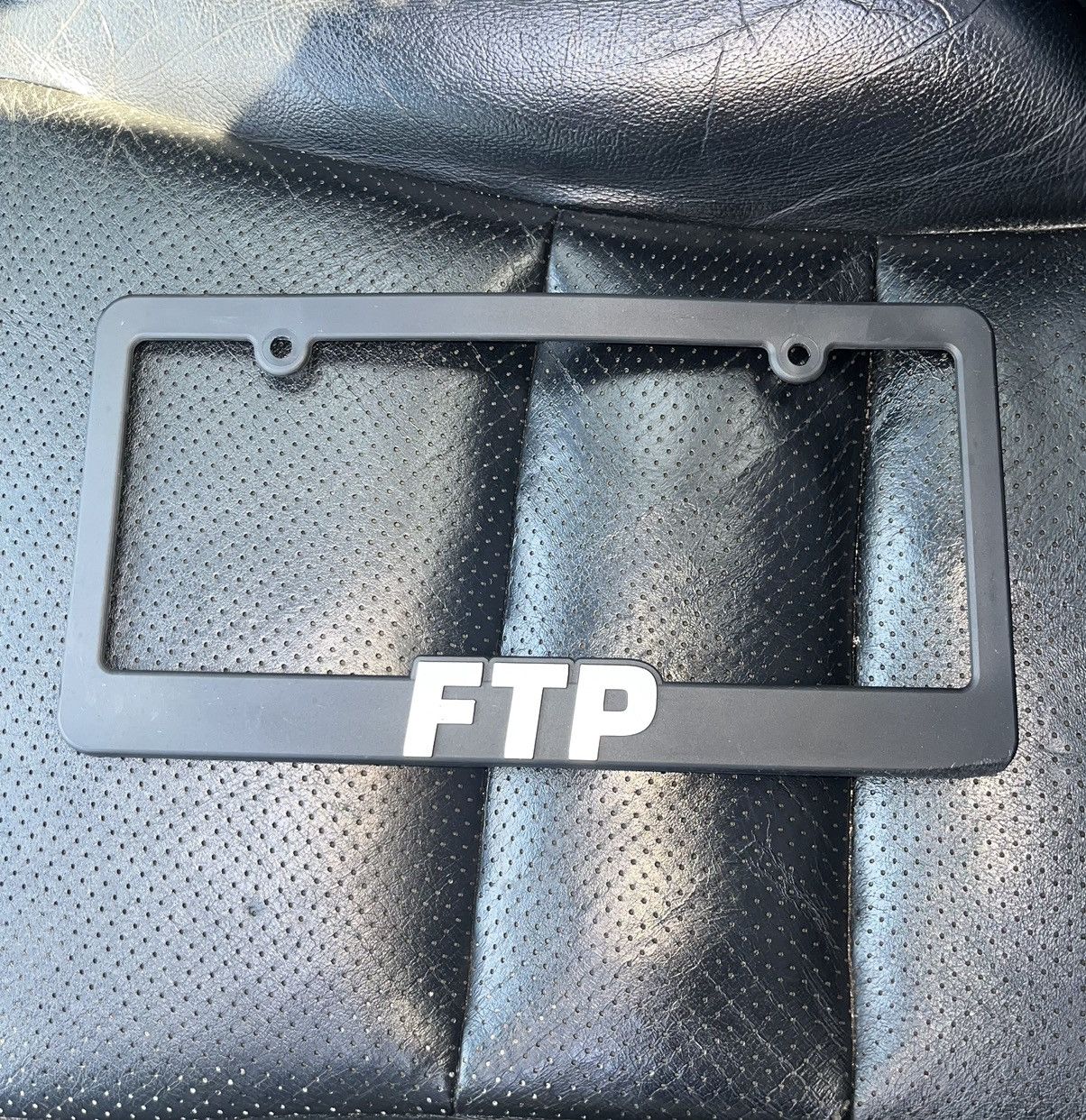 Fuck The Population FTP Logo License Plate Frame | Grailed