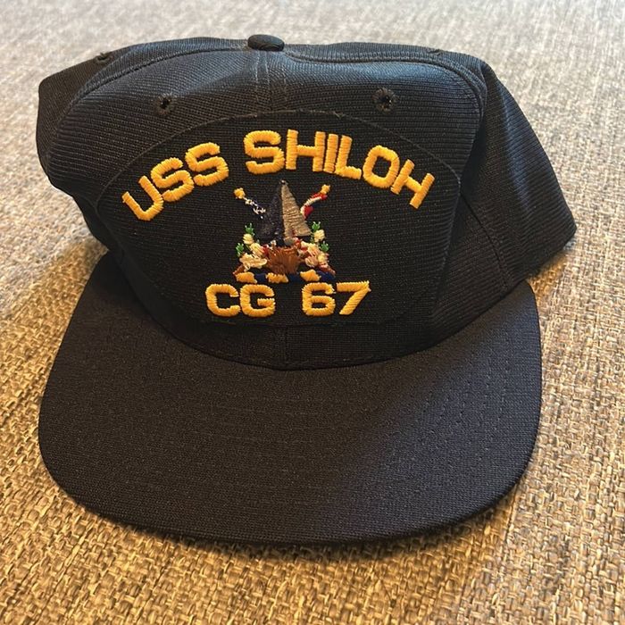 New Era Vintage USS SHILOH CG 67 new era DuPont visor pro model hat ...