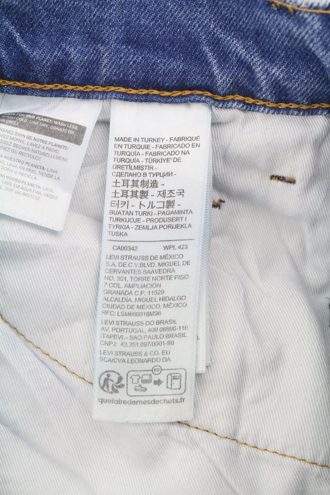 Levi's STA-PREST W28/L30 Flare Big E Zip Denim Blue Jeans 87094 Size US 28 / EU 44 - 6 Thumbnail