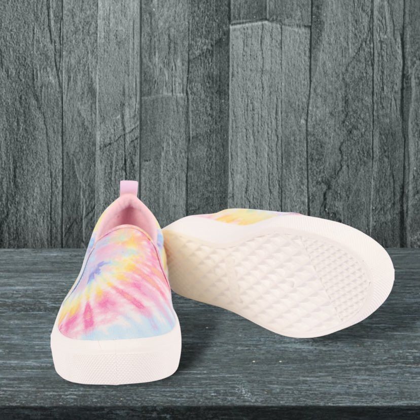 SKECHERS Skechers Tie Dye Pastel Rainbow Slip On Canvas Shoe 7.5 Size US 7.5 / IT 37.5 - 4 Thumbnail