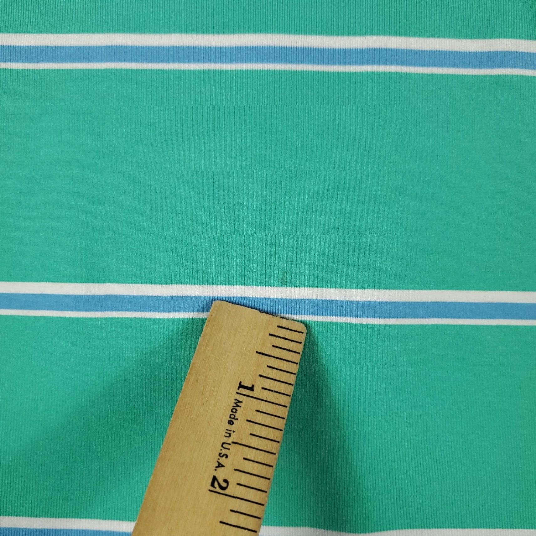 Footjoy FJ Polo Shirt Mens L Turquoise Blue Striped Short Sleeve Button Collar Logo Casual Golf Shirt Mens Size US L / EU 52-54 / 3 - 4 Thumbnail