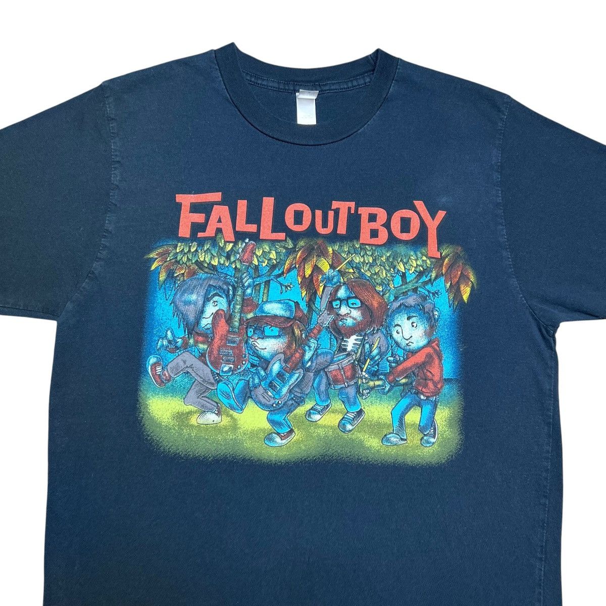 Band Tees Vintage 2007 Fall Out Boy Young Wild Things Tour Band TShirt Size US M / EU 48-50 / 2 - 4 Thumbnail