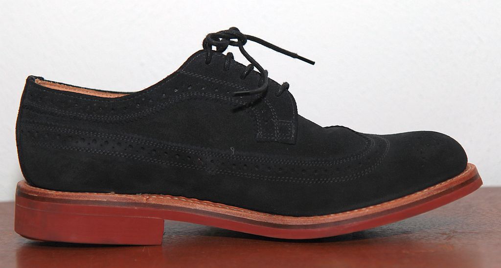 Mark McNairy × Sanders Made in UK Navy Suede Long Wing Brogue Size US 9 / EU 42 - 4 Thumbnail
