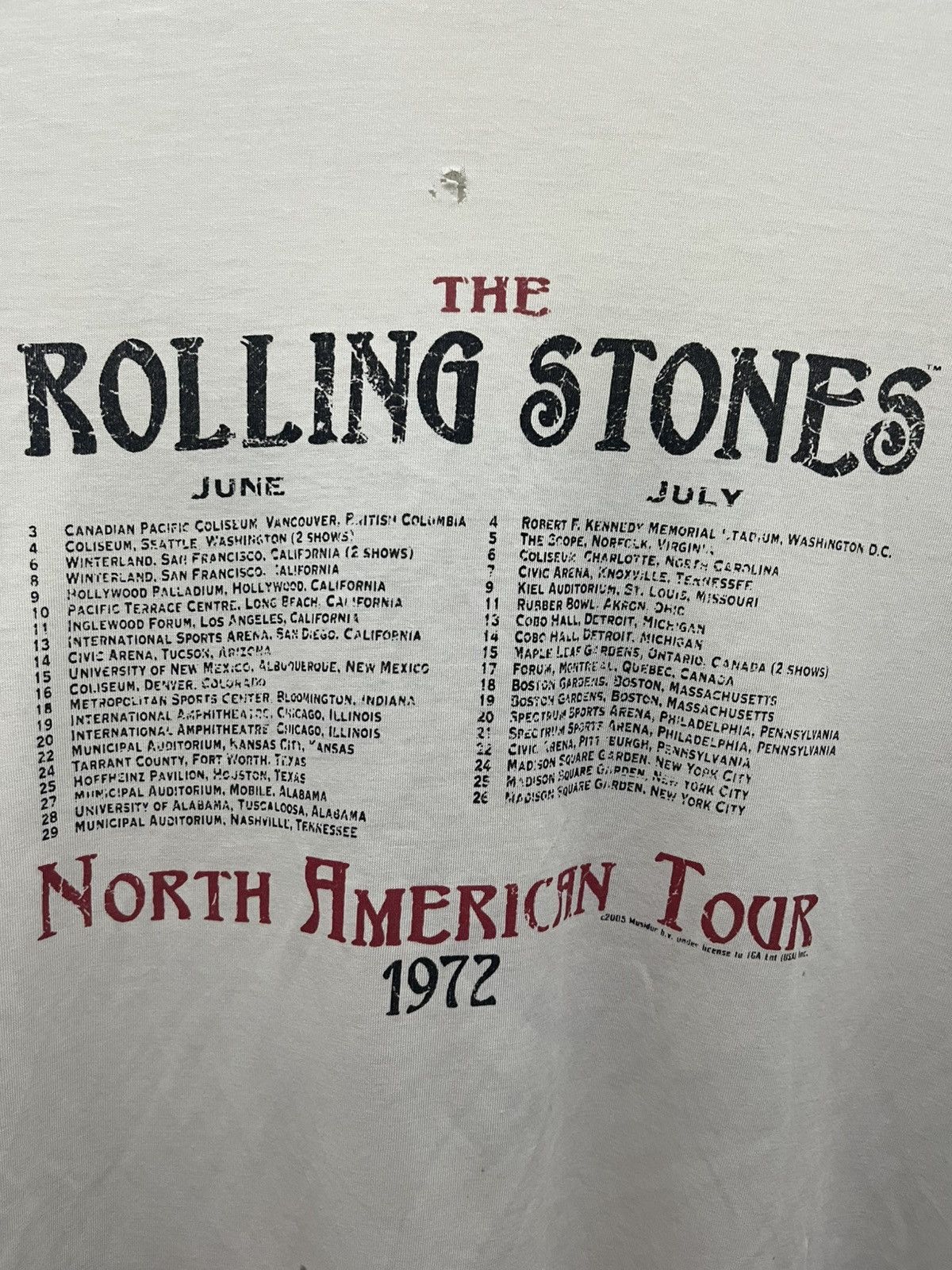 Band Tees The Rolling Stone Vintage ©️ 2005 1972 US Tour Long Sleeve Size US L / EU 52-54 / 3 - 8 Thumbnail